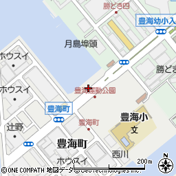 東京都中央区豊海町1周辺の地図