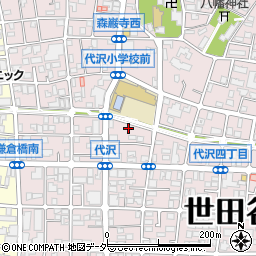 東京都世田谷区代沢4丁目42-11周辺の地図