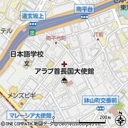 東京都渋谷区南平台町11-24周辺の地図
