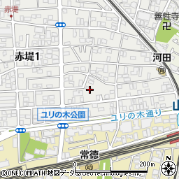 東京都世田谷区赤堤1丁目14周辺の地図