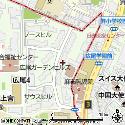 東京都渋谷区広尾4丁目1-5周辺の地図