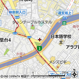 東京都渋谷区神泉町9周辺の地図
