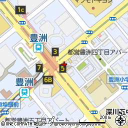 吉野家 豊洲店周辺の地図