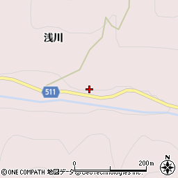 山梨県大月市七保町浅川1185-1周辺の地図