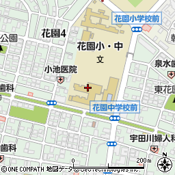 千葉市立花園中学校周辺の地図