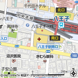 スーパーアルプス八王子駅南口店周辺の地図