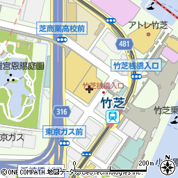 東京都立産業貿易センター浜松町館周辺の地図