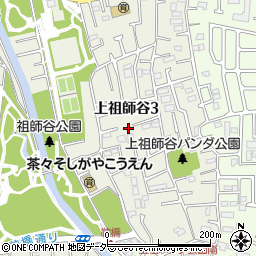 東京都世田谷区上祖師谷3丁目周辺の地図