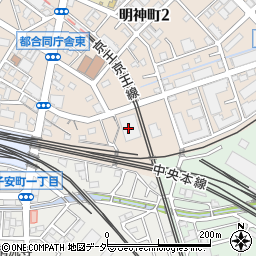 西東京バス株式会社　本社・営業部周辺の地図