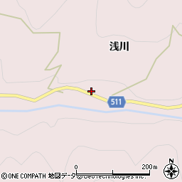 山梨県大月市七保町浅川1239周辺の地図