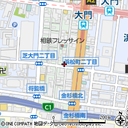 鴨ときどき馬 浜松町本店周辺の地図