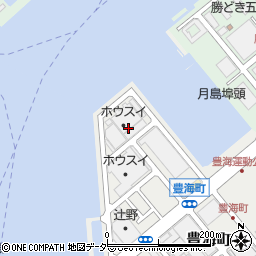東京都中央区豊海町8周辺の地図