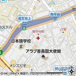 東京都渋谷区南平台町13周辺の地図