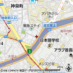東京都渋谷区神泉町8-2周辺の地図