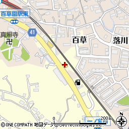 幸楽苑百草園店周辺の地図