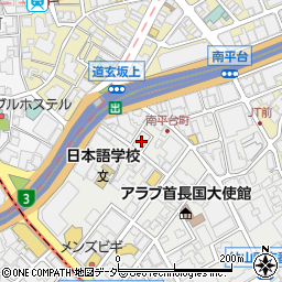 東京都渋谷区南平台町14周辺の地図