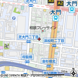 東京都港区芝大門2丁目周辺の地図