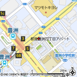 田中学園豊洲校周辺の地図