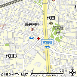 リロの駐車場代田駐車場周辺の地図