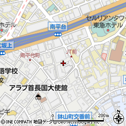 東京都渋谷区南平台町5周辺の地図