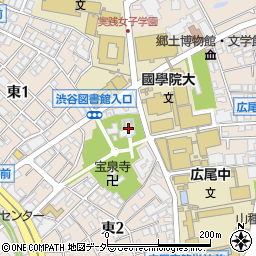 渋谷氷川神社結婚式場周辺の地図