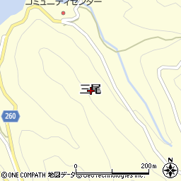 兵庫県美方郡新温泉町三尾周辺の地図
