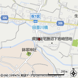 山梨県甲州市勝沼町下岩崎511周辺の地図