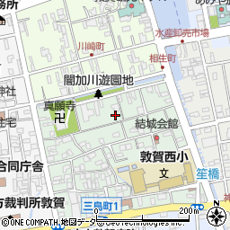 福井県敦賀市結城町周辺の地図
