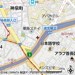 東京都渋谷区神泉町8-1周辺の地図