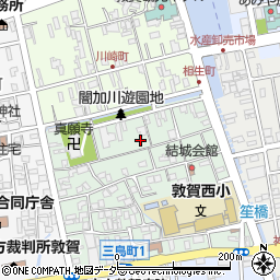 福井県敦賀市結城町周辺の地図
