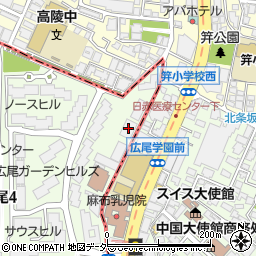 福田会周辺の地図