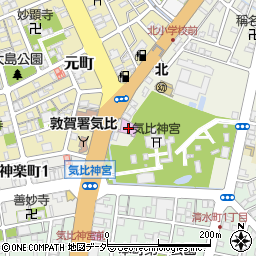敦賀市役所　敦賀市武道館周辺の地図