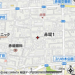 東京都世田谷区赤堤1丁目25周辺の地図