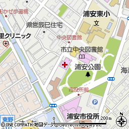 浦安市郷土博物館周辺の地図