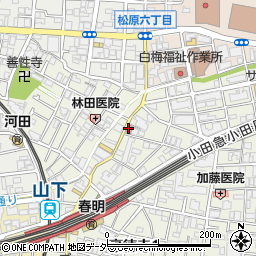 豪徳寺駅前郵便局 ＡＴＭ周辺の地図