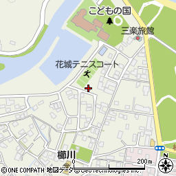 花城テニスコート周辺の地図
