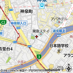 東京都渋谷区神泉町8-7周辺の地図
