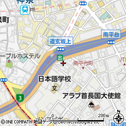 東京都渋谷区南平台町15周辺の地図