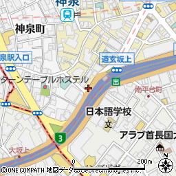 東京都渋谷区円山町28周辺の地図