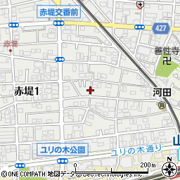 東京都世田谷区赤堤1丁目11周辺の地図