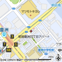 たつみチェーン豊洲店周辺の地図