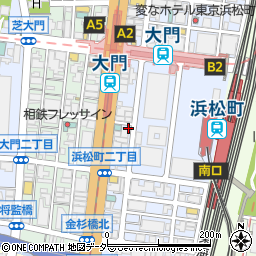 宇多美寿司 芝大門周辺の地図