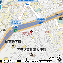 東京都渋谷区南平台町2周辺の地図