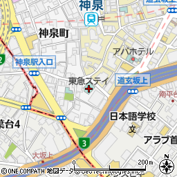 東京都渋谷区神泉町8-14周辺の地図