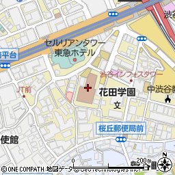 渋谷区役所文化総合センター　大和田管理事務室周辺の地図