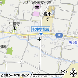 山梨県甲州市勝沼町下岩崎780周辺の地図