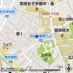 コインパーク渋谷東１丁目第２駐車場周辺の地図