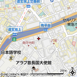 リパーク渋谷南平台町第２駐車場周辺の地図