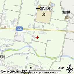 山梨県笛吹市一宮町中尾992周辺の地図