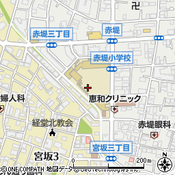 東京都世田谷区赤堤1丁目41周辺の地図
